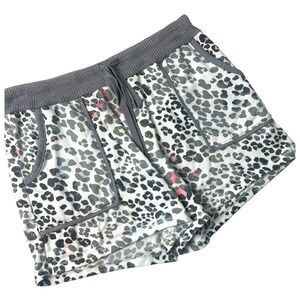 Secret Treasures Animal Leopard Print Sleep Shorts Soft Sz Small 4/6 White
